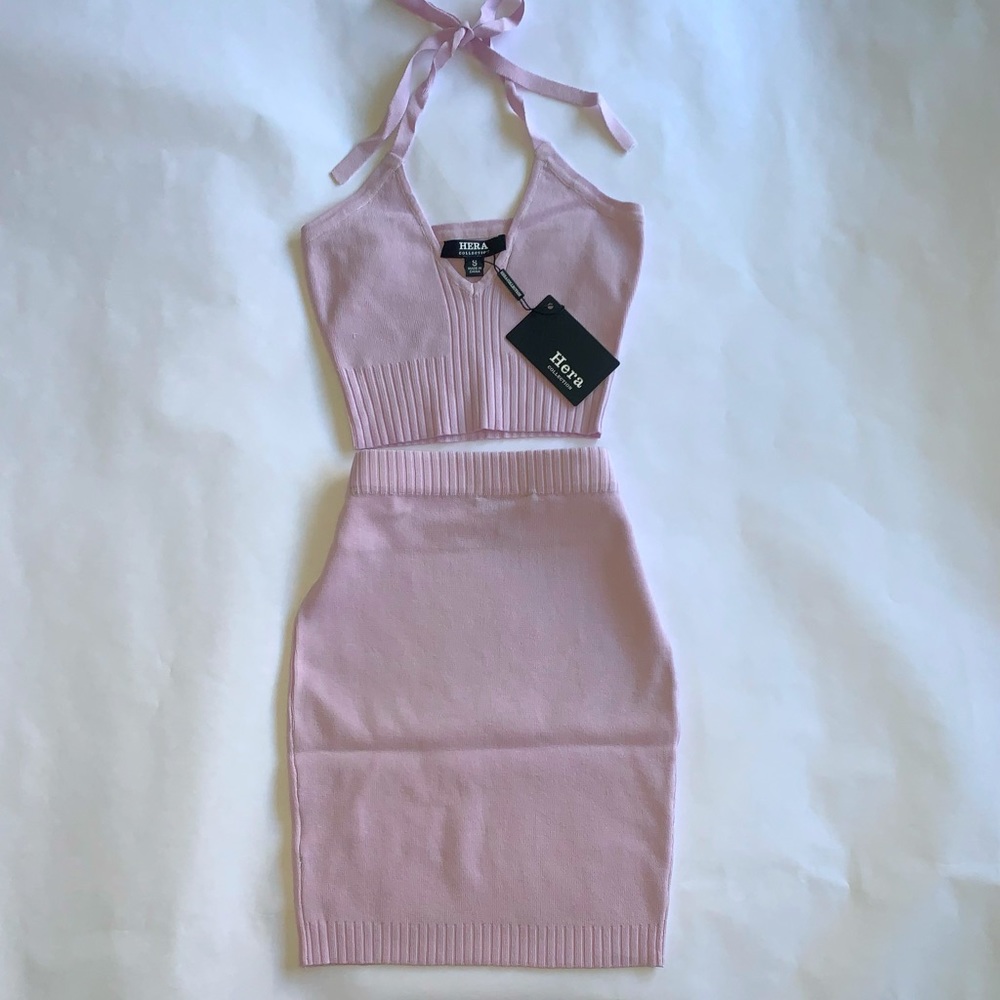 Halter top and skirt set
